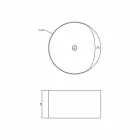 حوض استحمام قائم بذاته بتصميم دائري مصنوع في إيطاليا كريمونا Viadurini