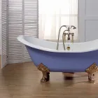 Bath glazed and painted cast iron legs Lane Viadurini