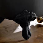 حوض استحمام عتيق قائم بذاته بأرجل من الحديد الزهر، صنع في إيطاليا - نعيمة Viadurini