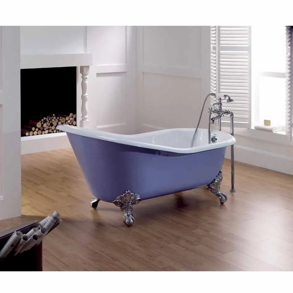 designer bath in cast iron with decorated feet Carrie Viadurini