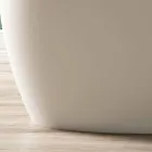 حوض استحمام قائم بذاته، تصميم سطح صلب لامع/غير لامع - حجاب Viadurini