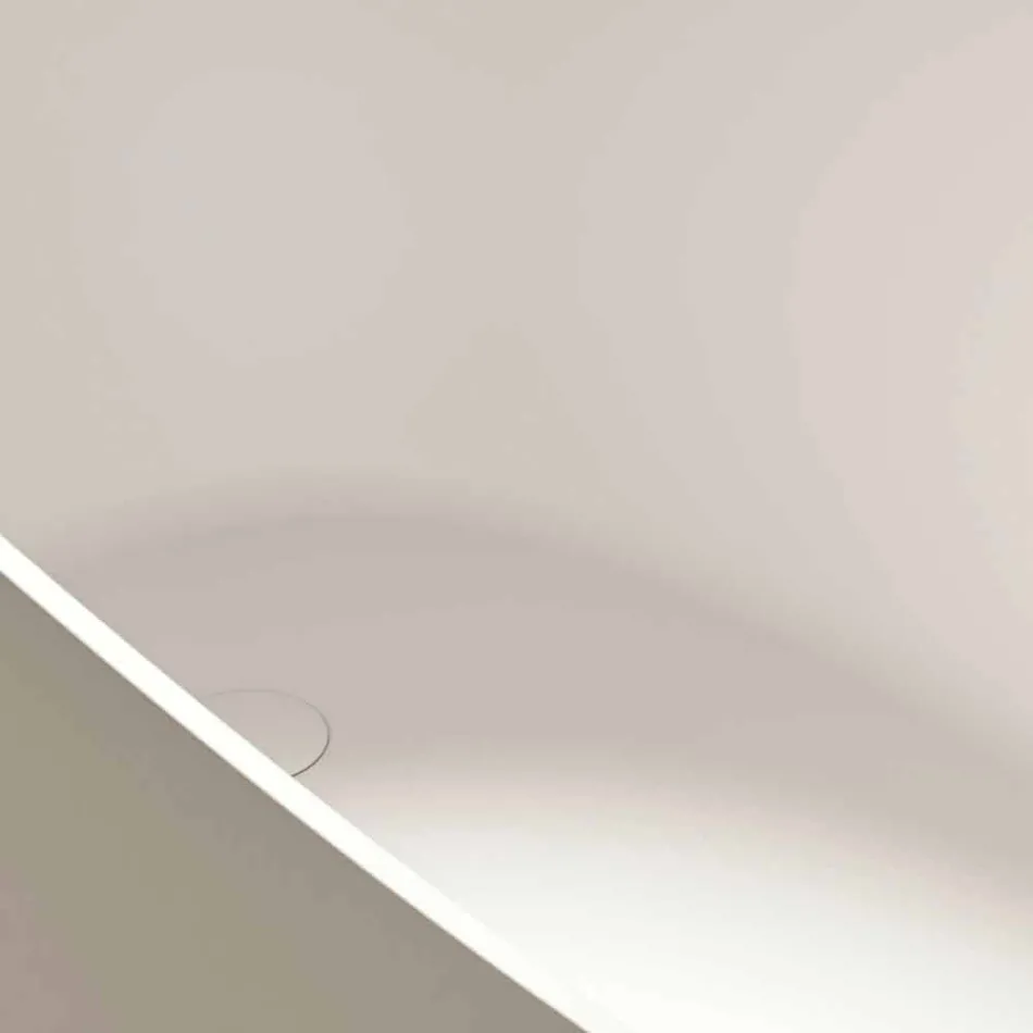 حوض استحمام قائم بذاته، تصميم سطح صلب لامع/غير لامع - حجاب Viadurini