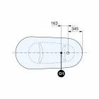 حوض استحمام قائم بذاته، تصميم فيكتوري بسطح صلب - رين Viadurini