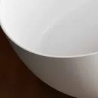 حوض استحمام قائم بذاته، صنع في إيطاليا، بسطح صلب - فلو Viadurini