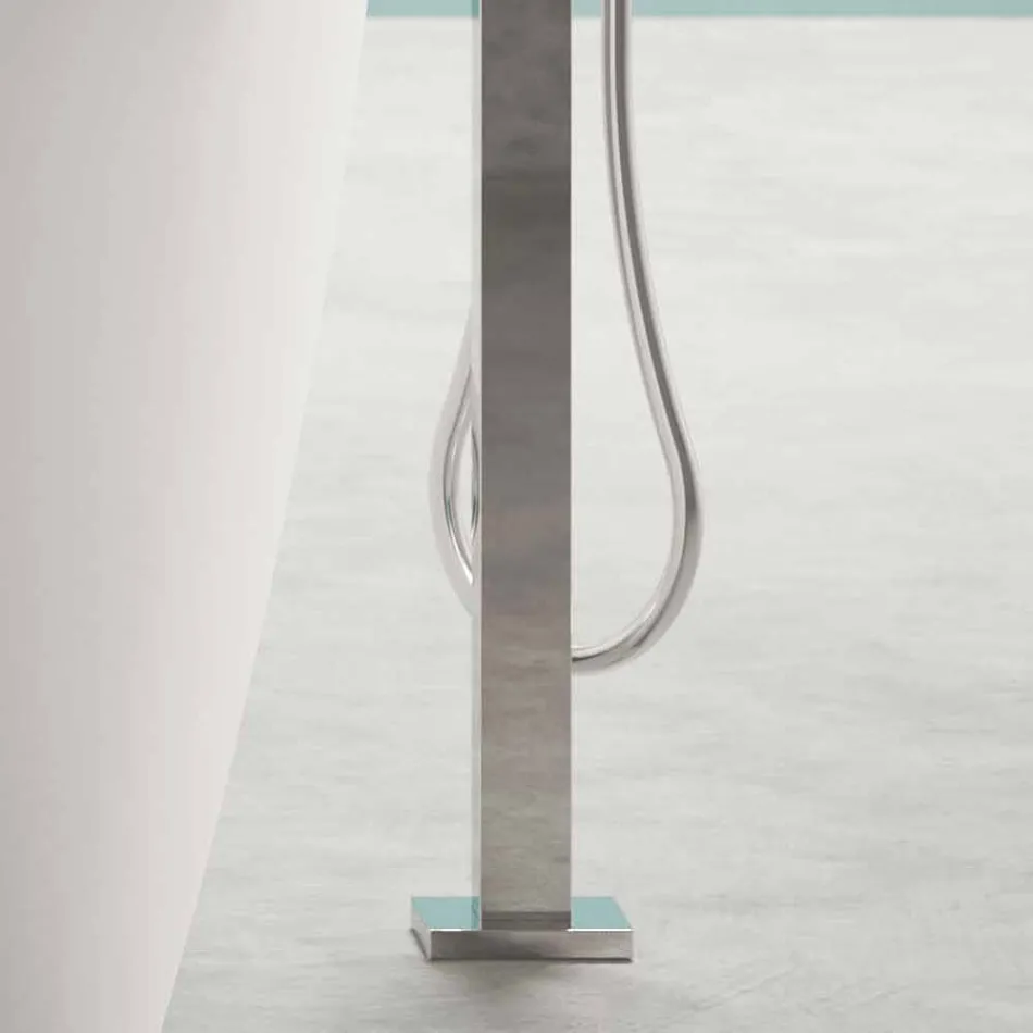 حمام مستقل بتصميم حديث باللون الأبيض اللامع أو غير اللامع - وجه Viadurini