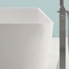 حمام مستقل بتصميم حديث باللون الأبيض اللامع أو غير اللامع - وجه Viadurini