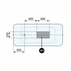 حمام مستقل بتصميم حديث باللون الأبيض اللامع أو غير اللامع - وجه Viadurini