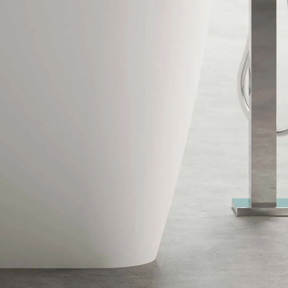 حمام مستقل بتصميم حديث باللون الأبيض اللامع أو غير اللامع - وجه Viadurini