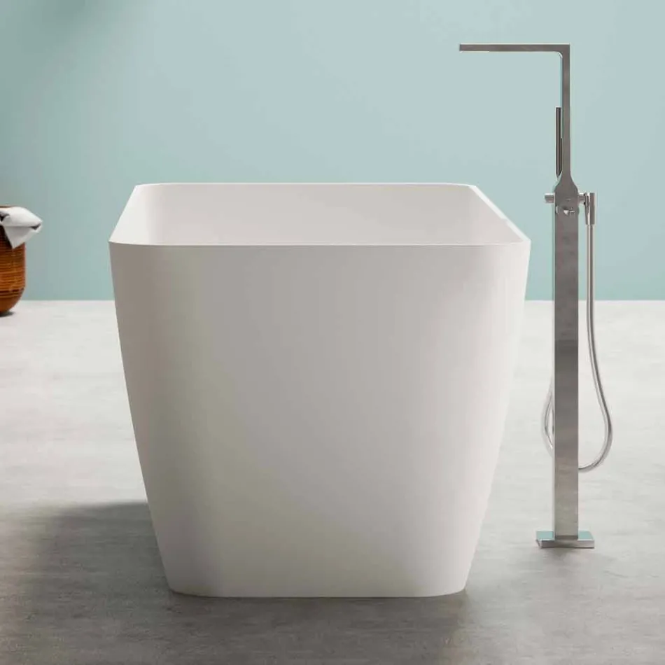 حمام مستقل بتصميم حديث باللون الأبيض اللامع أو غير اللامع - وجه Viadurini