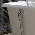 حوض استحمام بتصميم عتيق قائم بذاته من الحديد الزهر الأبيض، صنع في إيطاليا - مروة Viadurini