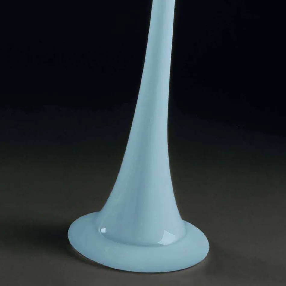 مزهرية داخلية طويلة من الزجاج الملون بتصميم عصري، صنع في إيطاليا - إلفيرو Viadurini