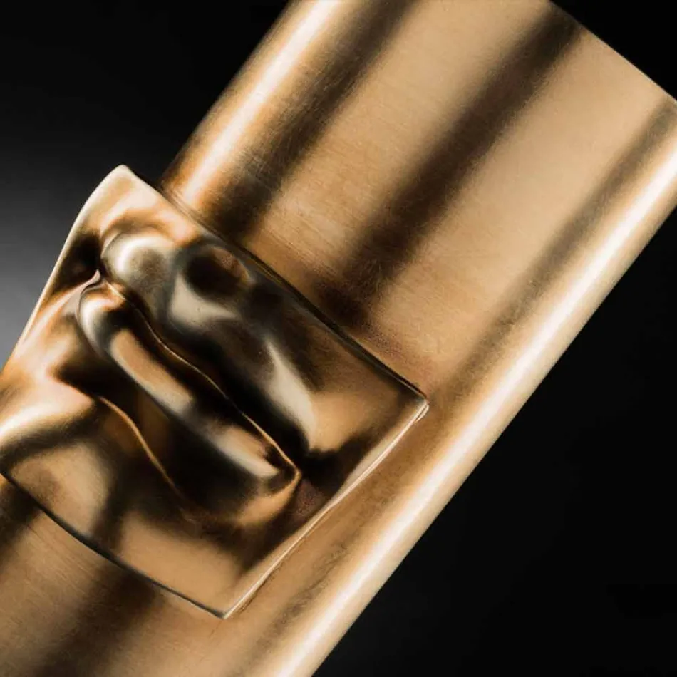 مزهرية زخرفية طويلة من السيراميك الملون مصنوعة يدويًا في إيطاليا - مونتي Viadurini