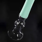 مزهرية زجاجية ملونة طويلة مزخرفة، صنع في إيطاليا - سنغافورة Viadurini