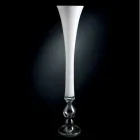 مزهرية زجاجية ملونة طويلة مزخرفة، صنع في إيطاليا - سنغافورة Viadurini