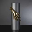 مزهرية سيراميك داخلية طويلة مصنوعة يدويًا في إيطاليا - مونتي Viadurini