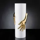 مزهرية سيراميك داخلية طويلة مصنوعة يدويًا في إيطاليا - مونتي Viadurini