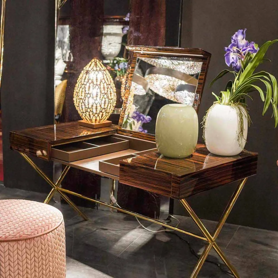 مزهرية زجاجية لامعة بيضاء أو رمادية مصنوعة يدويًا في إيطاليا - ماليندي Viadurini