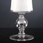 مزهرية حرفية من الزجاج الأبيض المنفوخ أو الذهب عيار ٢٤ قيراطًا، صنع في إيطاليا - كانبيرا Viadurini