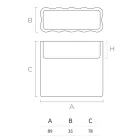 مزهرية خارجية من البولي إيثيلين الملون، مقاسين، صنع في إيطاليا - باربيا Viadurini