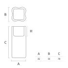 مزهرية خارجية من البولي إيثيلين الملون، مقاسين، صنع في إيطاليا - باربيا Viadurini