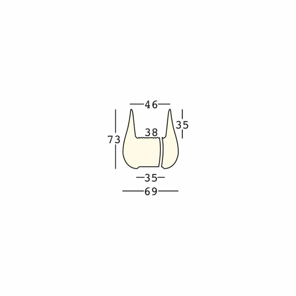 مزهرية خارجية بتصميم مضيء على شكل قطرة مصنوعة من البولي إيثيلين، صنع في إيطاليا - مونيتا Viadurini