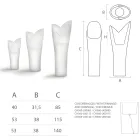 مزهرية خارجية مضيئة من البولي إيثيلين الأبيض، صنع في إيطاليا - جاليليو Viadurini