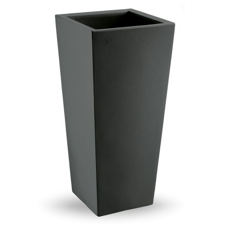 مزهرية خارجية مربعة من البولي إيثيلين الملون، صنع في إيطاليا - ماريلارد Viadurini