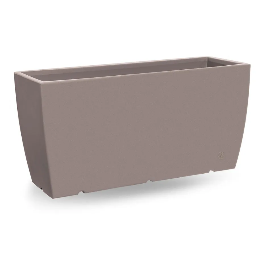 مزهرية خارجية مستطيلة من البولي إيثيلين، صنع في إيطاليا - ألبارون Viadurini