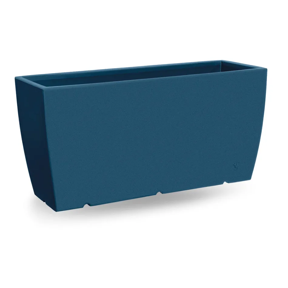 مزهرية خارجية مستطيلة من البولي إيثيلين، صنع في إيطاليا - ألبارون Viadurini