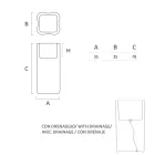 وعاء حديقة مشرق من البولي إيثيلين الأبيض صنع في إيطاليا - كريزيا Viadurini