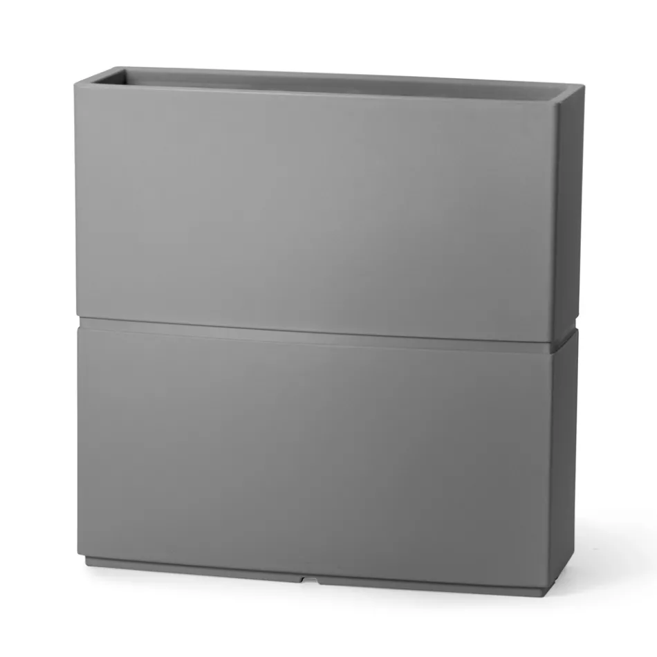 مزهرية ديكورية داخلية من البولي إيثيلين، مقاسين، صنع في إيطاليا - لامبو Viadurini