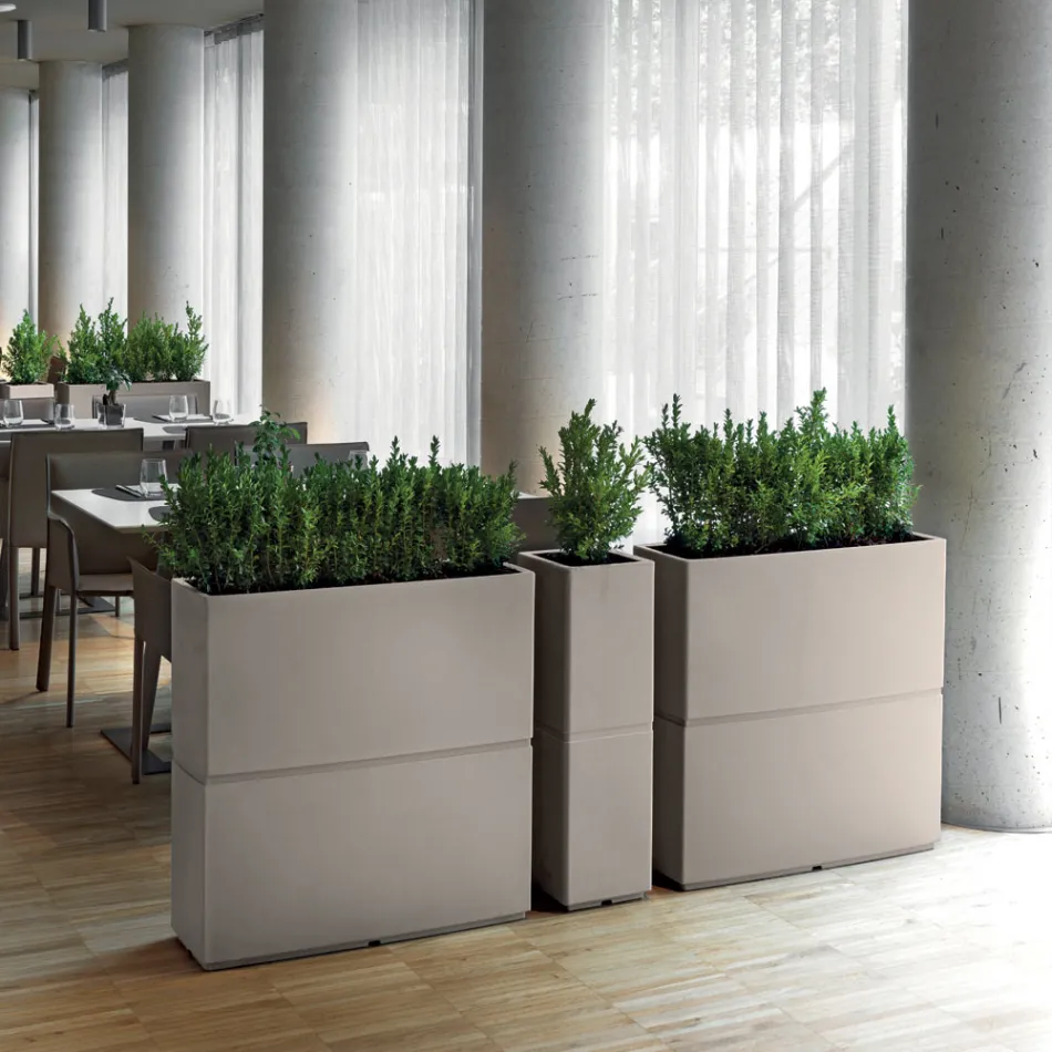 مزهرية ديكور داخلية من البولي إيثيلين، مقاسين، صنع في إيطاليا - لامبو Viadurini