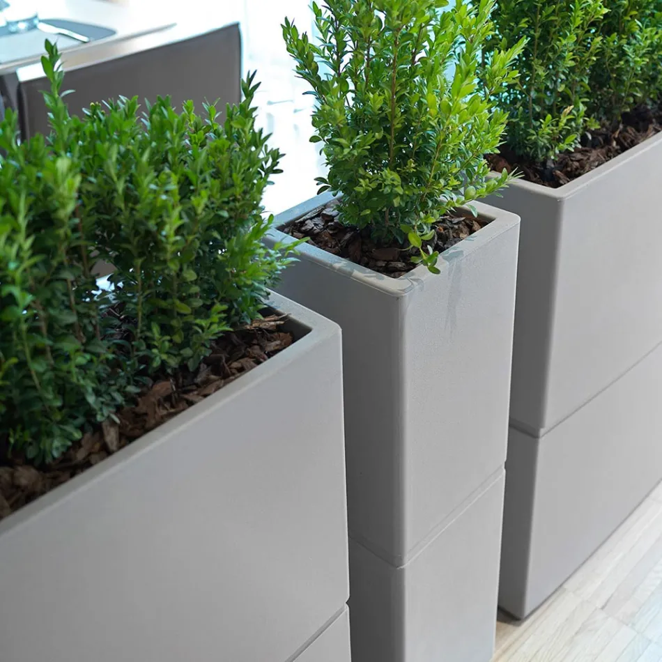 مزهرية ديكور داخلية من البولي إيثيلين، مقاسين، صنع في إيطاليا - لامبو Viadurini