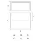 مزهرية ديكور داخلية من البولي إيثيلين، مقاسين، صنع في إيطاليا - لامبو Viadurini