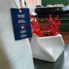 مزهرية بتصميم زخرفي من رخام بارديجليو أو كارارا، صنع في إيطاليا - بريزما Viadurini