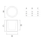 مزهرية زخرفية أسطوانية الشكل من البولي إيثيلين، صنع في إيطاليا - تونيلو Viadurini