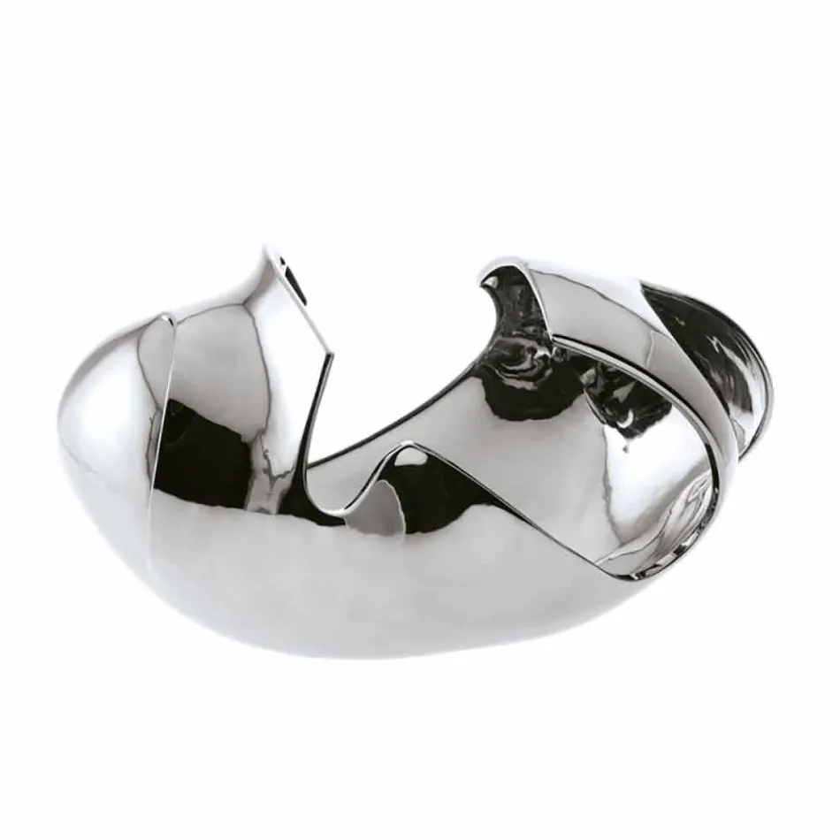 مزهرية زخرفية من السيراميك غير اللامع أو المزجج، صنع في إيطاليا - ويفز Viadurini