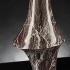 مزهرية زخرفية من الرخام الأحمر مع عروق بيضاء صنع في إيطاليا - أصلية Viadurini