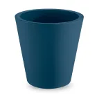 مزهرية دائرية ملونة من البولي إيثيلين مزخرفة، صنع في إيطاليا - منجو Viadurini