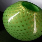 مزهرية مزخرفة من زجاج مورانو المنفوخ الملون، صنع في إيطاليا - بارليتا Viadurini