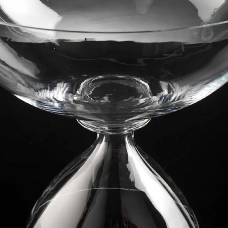 مزهرية زجاجية منفوخة مزخرفة مصنوعة يدويًا في إيطاليا - سيرينا Viadurini