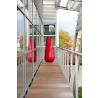 مزهرية خارجية بتصميم ديكوري من البولي إيثيلين، صنع في إيطاليا - مينيا Viadurini