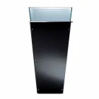 مزهرية زجاجية قائمة بذاتها وألواح قابلة للتبديل ثلاثية الأبعاد - جنة Viadurini