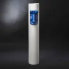 مزهرية سيراميك بيضاء مع حشوة ملونة مصنوعة يدويًا في إيطاليا - مونتي Viadurini