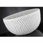 مزهرية سيراميك مصنوعة يدويًا بنسيج منسوج، صنع في إيطاليا - نابليون Viadurini