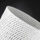 مزهرية سيراميك مصنوعة يدويًا بنسيج منسوج، صنع في إيطاليا - نابليون Viadurini