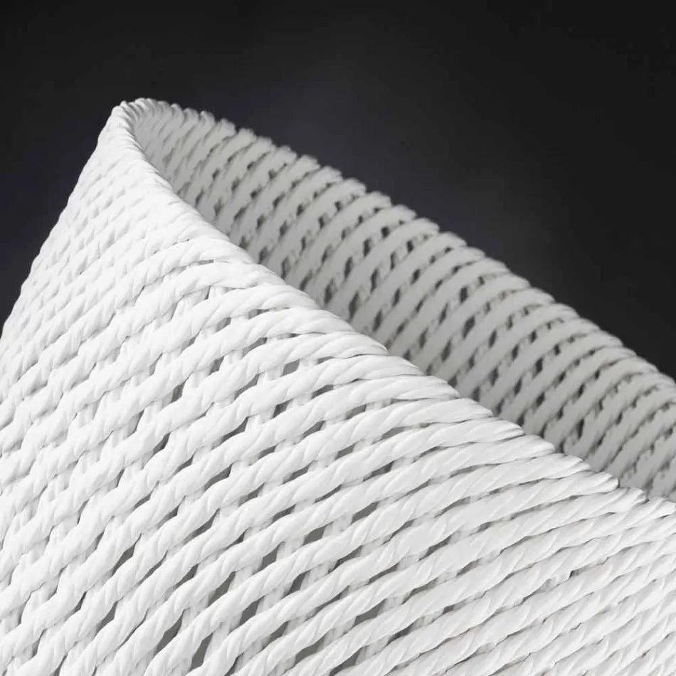 مزهرية سيراميك مصنوعة يدويًا بنسيج منسوج، صنع في إيطاليا - نابليون Viadurini