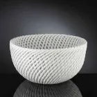 مزهرية سيراميك مصنوعة يدويًا بنسيج منسوج، صنع في إيطاليا - نابليون Viadurini