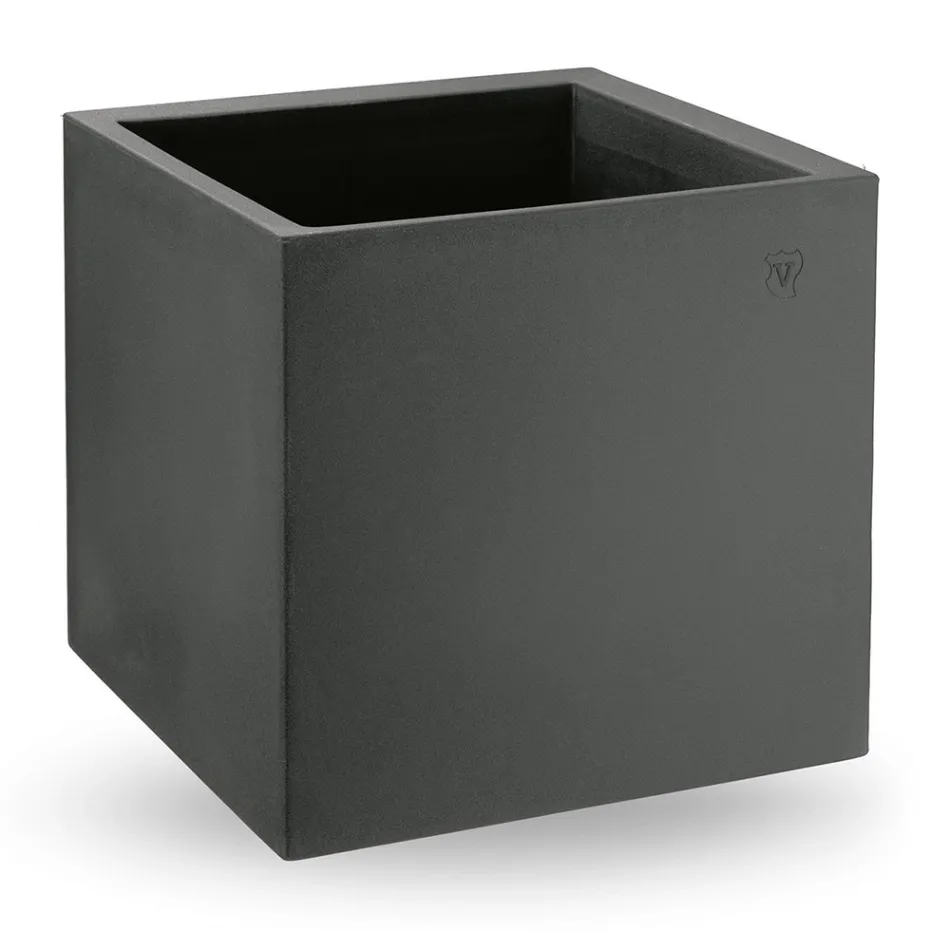 مزهرية من البولي إيثيلين الملون على شكل مكعب، صنع في إيطاليا - تونيلو Viadurini