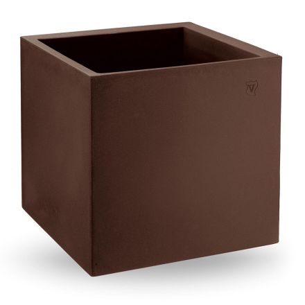 مزهرية من البولي إيثيلين الملون على شكل مكعب، صنع في إيطاليا - تونيلو Viadurini